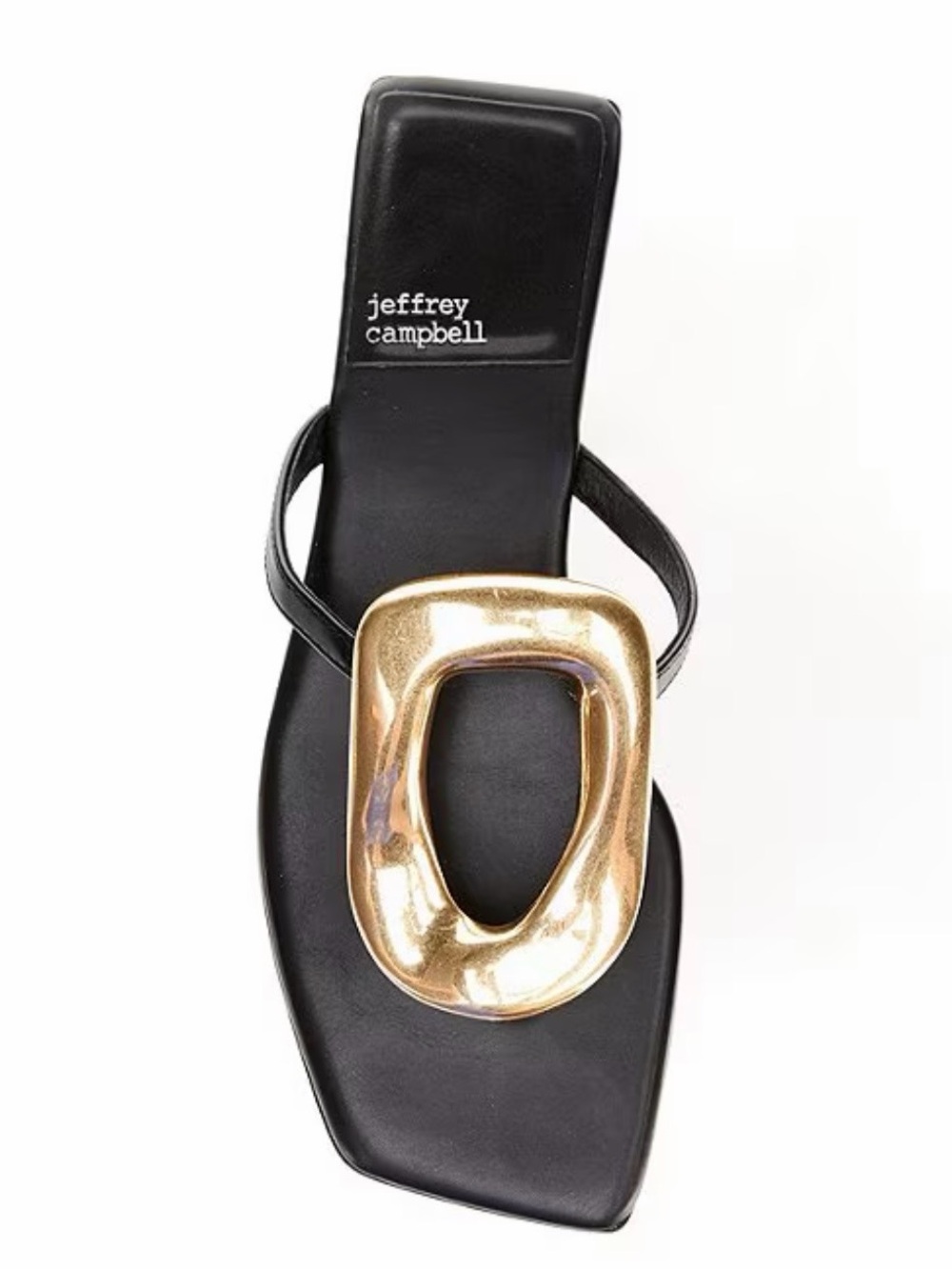 Jeffrey Campbell Linques Leather Ornament Flats Sandals